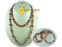 elegant two rows coral necklace on wholesale